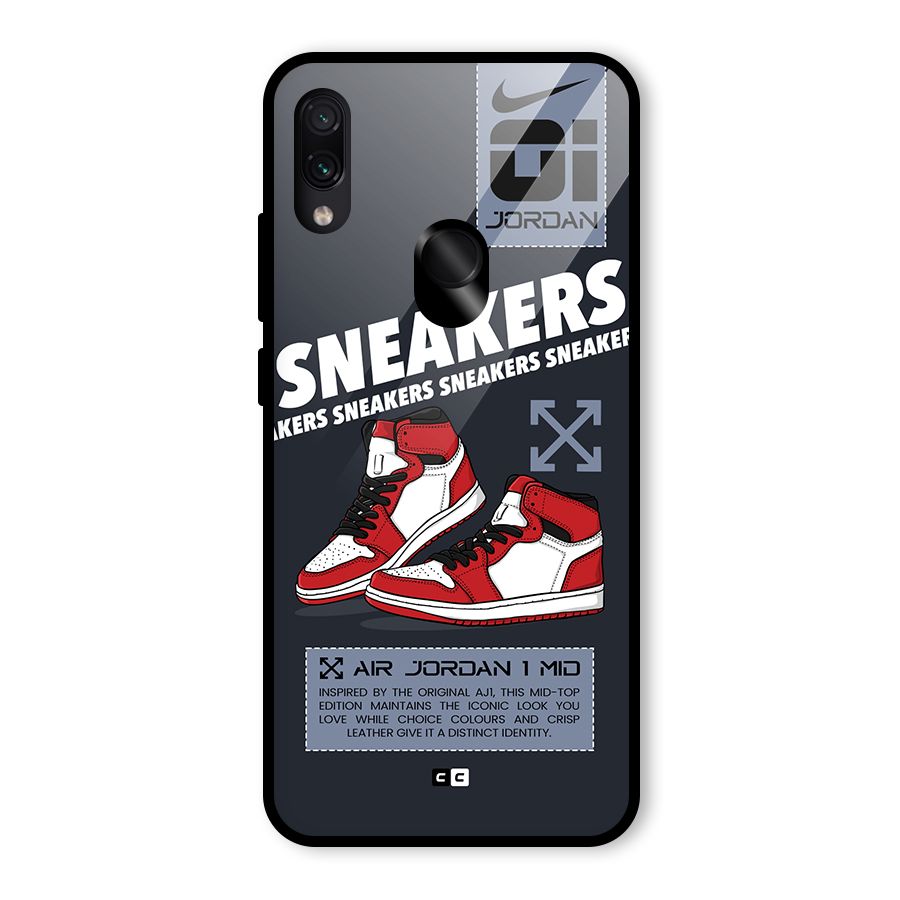 Fantastic Air Shoes Glass Back Case for Redmi Note 7 Pro