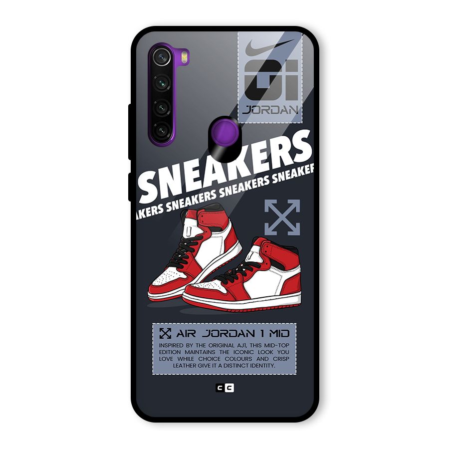 Fantastic Air Shoes Glass Back Case for Redmi Note 8