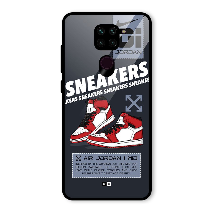 Fantastic Air Shoes Glass Back Case for Redmi Note 9
