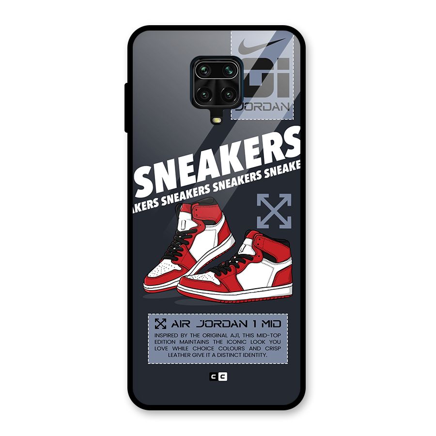 Fantastic Air Shoes Glass Back Case for Redmi Note 9 Pro