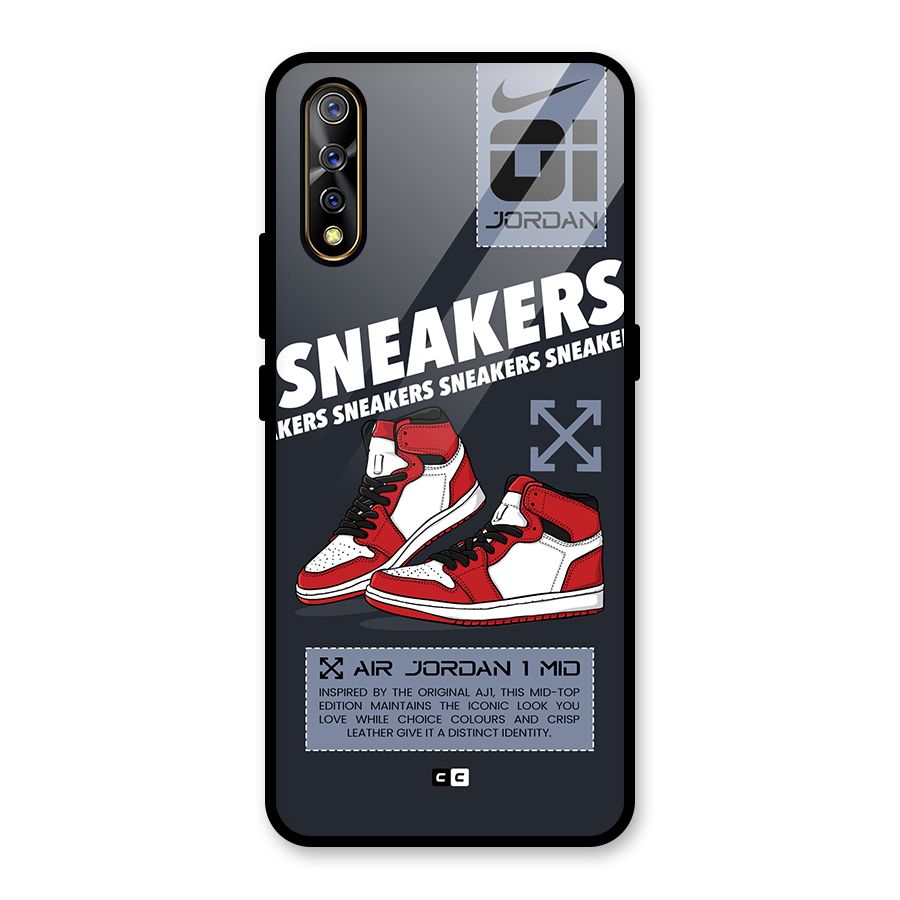 Fantastic Air Shoes Glass Back Case for Vivo S1