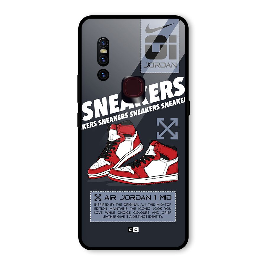 Fantastic Air Shoes Glass Back Case for Vivo V15