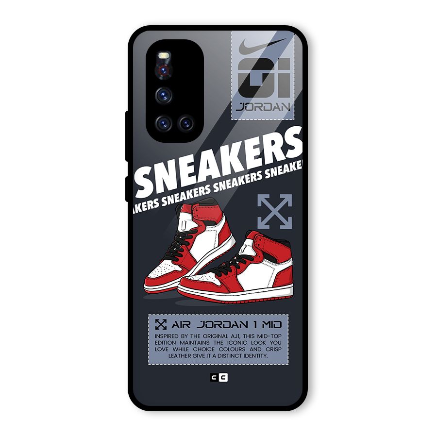 Fantastic Air Shoes Glass Back Case for Vivo V19