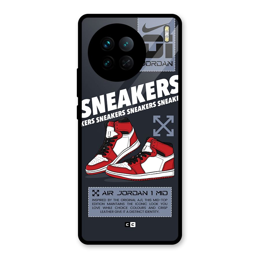 Fantastic Air Shoes Glass Back Case for Vivo X90