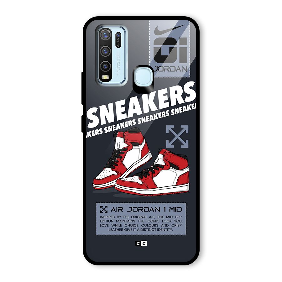 Fantastic Air Shoes Glass Back Case for Vivo Y30