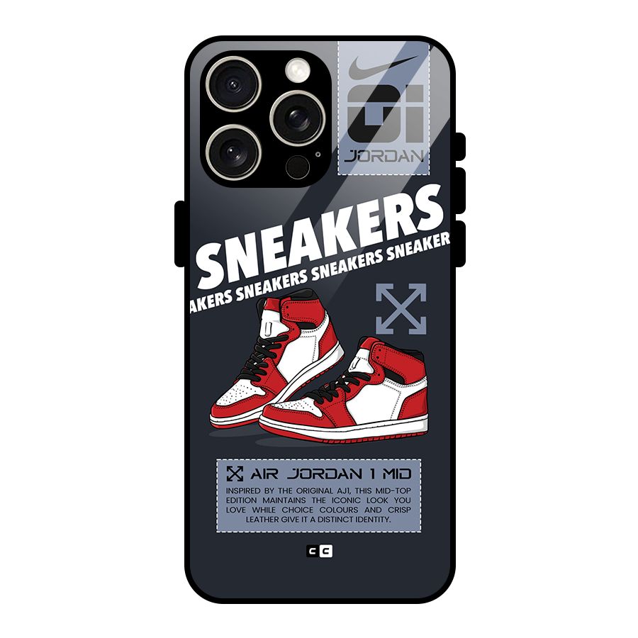 Fantastic Air Shoes Glass Back Case for iPhone 15 Pro Max