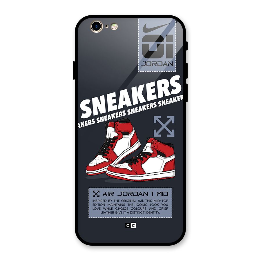 Fantastic Air Shoes Glass Back Case for iPhone 6 6S