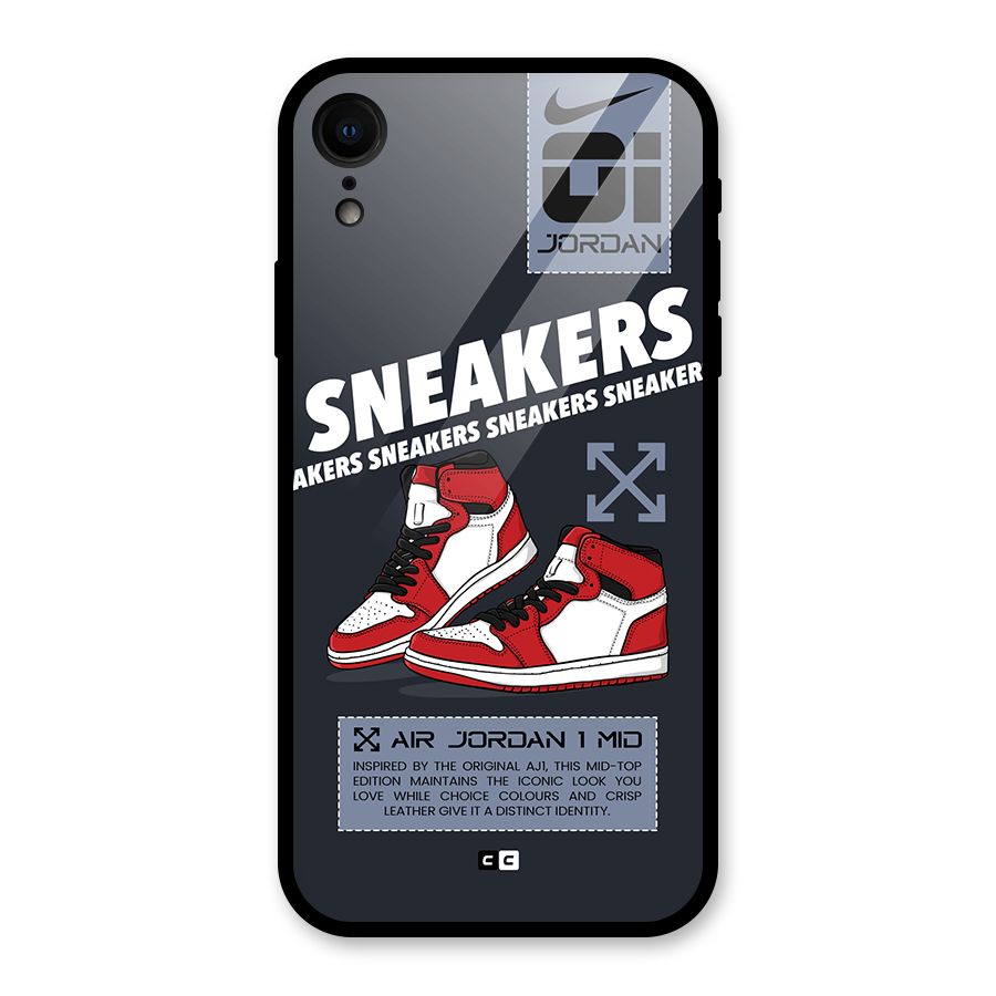 Fantastic Air Shoes Glass Back Case for iPhone XR