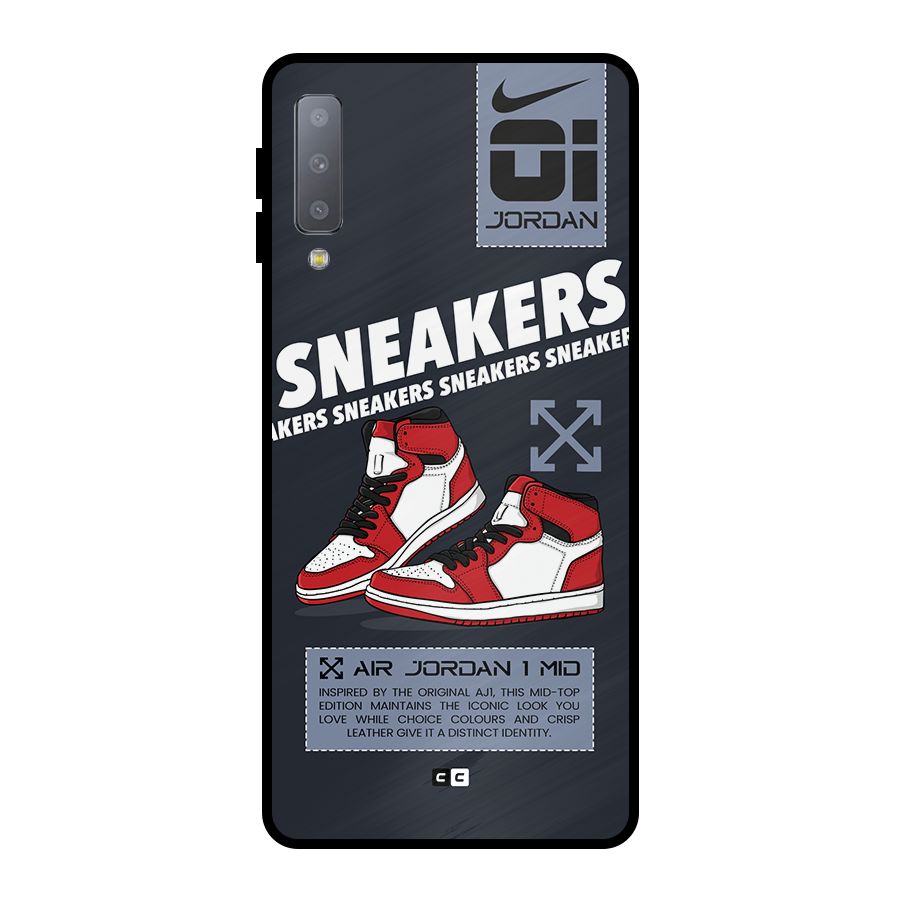 Fantastic Air Shoes Metal Back Case for Galaxy A7 (2018)
