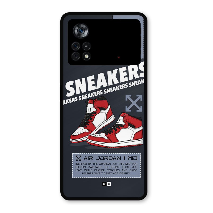 Fantastic Air Shoes Metal Back Case for Poco X4 Pro 5G