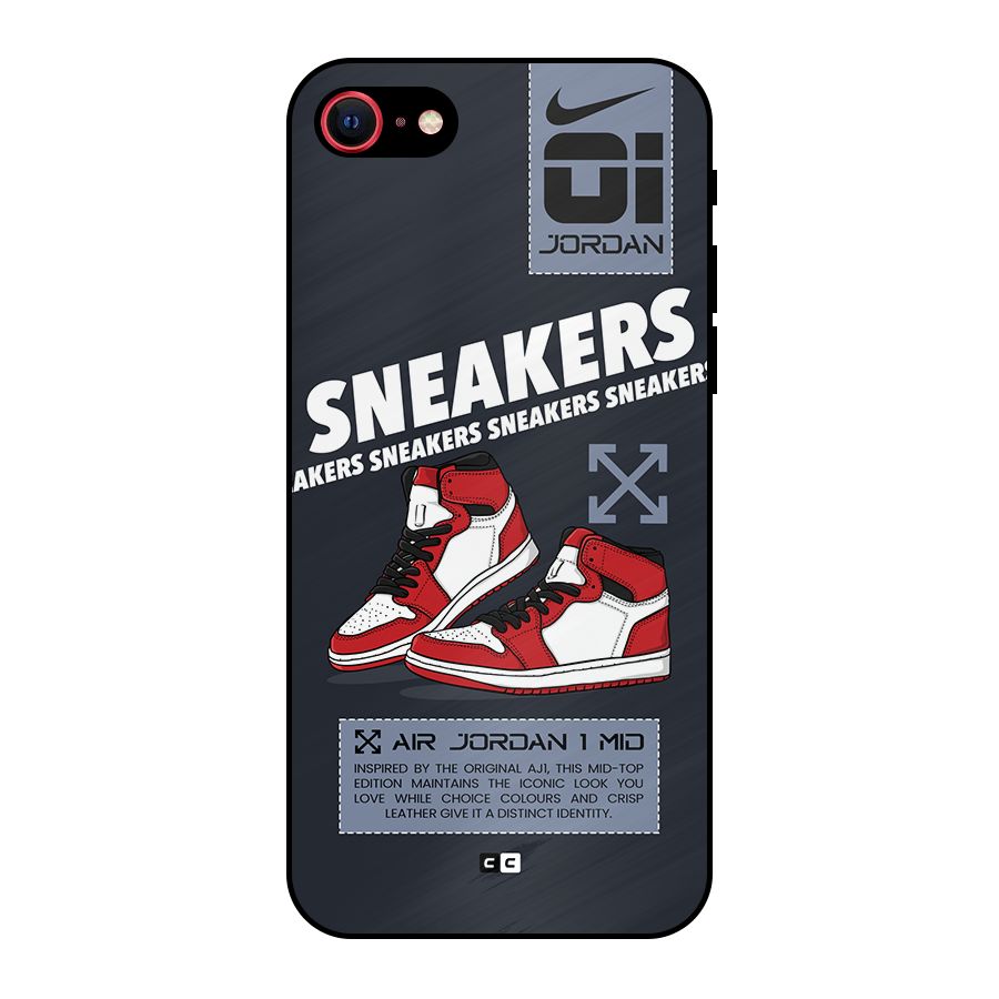 Fantastic Air Shoes Metal Back Case for iPhone 8