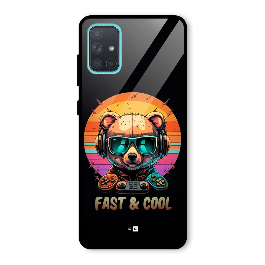 Fast And Cool Glass Back Case for Galaxy A71