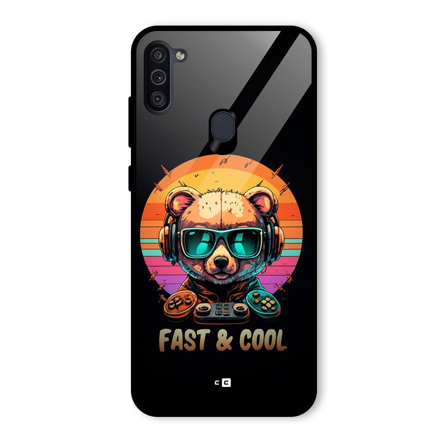 Fast And Cool Glass Back Case for Galaxy M11
