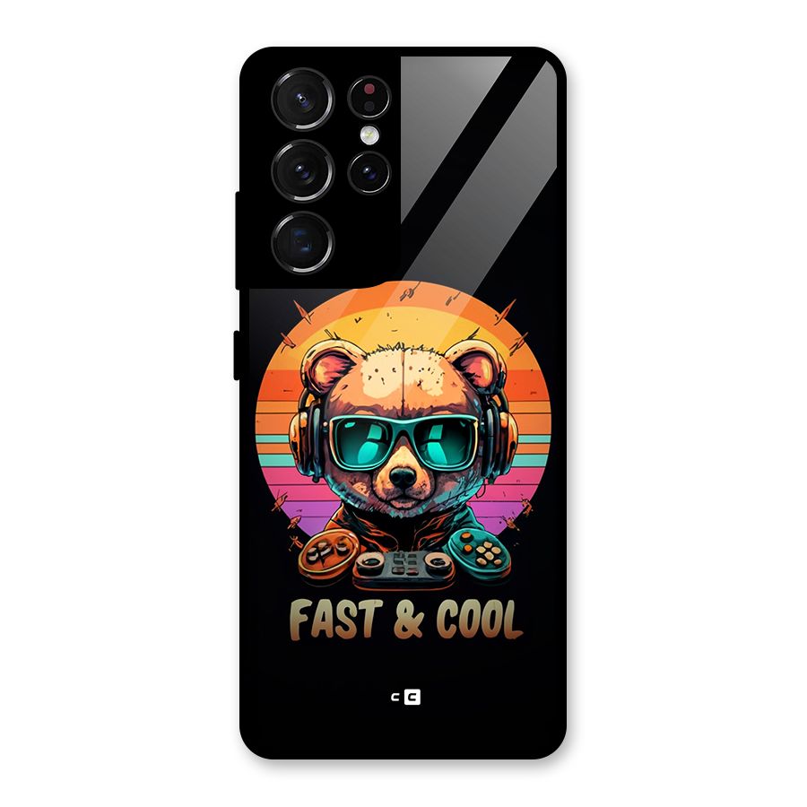 Fast And Cool Glass Back Case for Galaxy S21 Ultra 5G