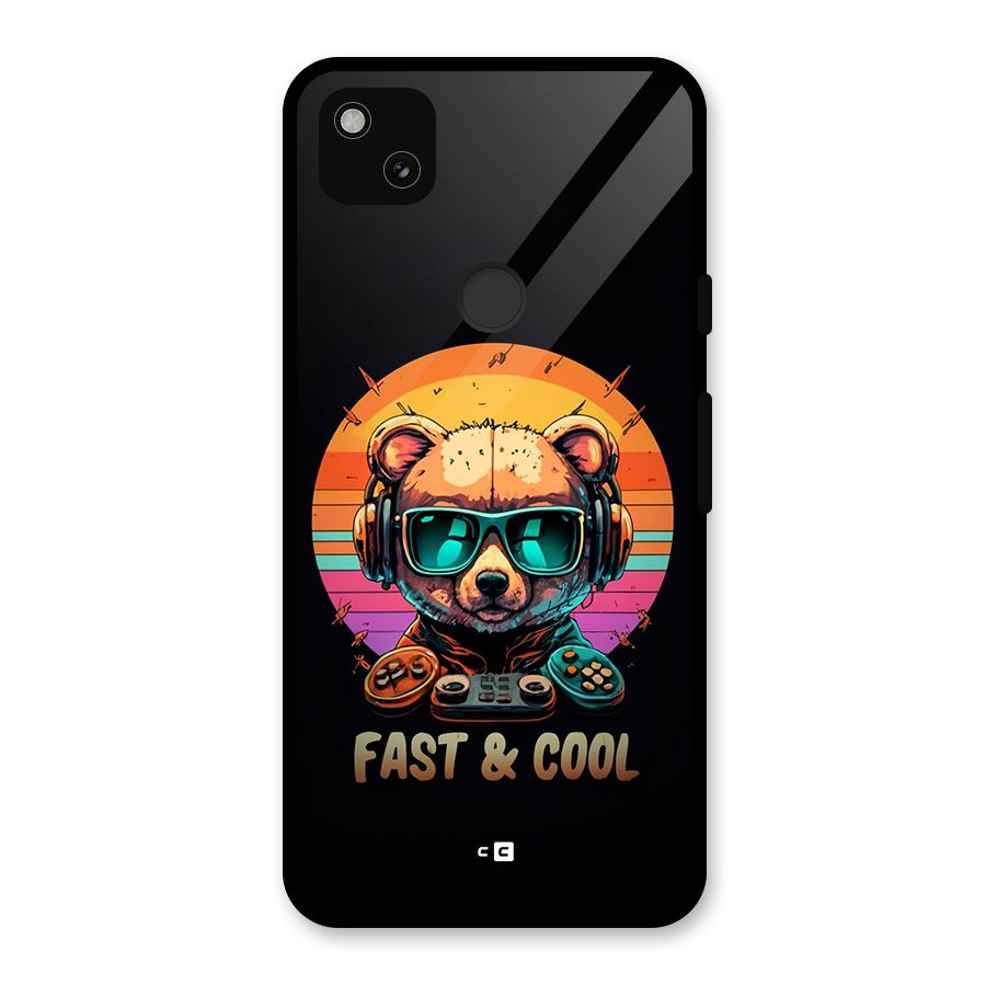 Fast And Cool Glass Back Case for Google Pixel 4a