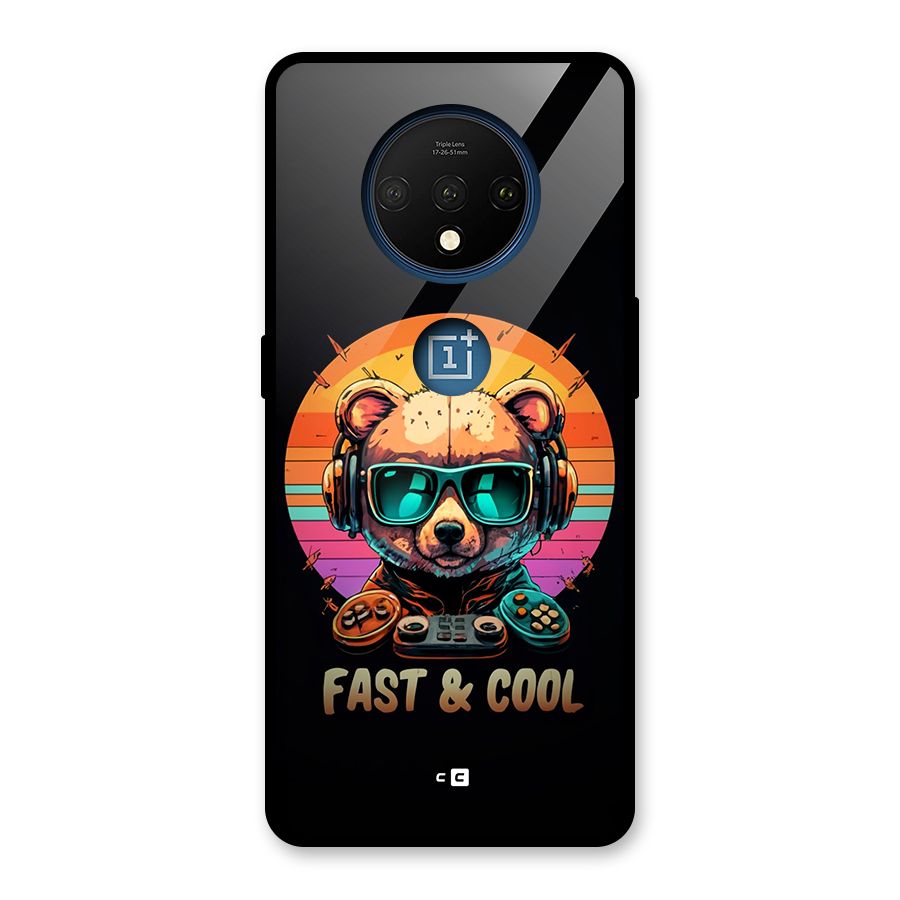 Fast And Cool Glass Back Case for OnePlus 7T