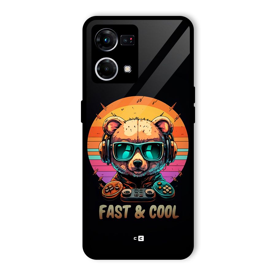 Fast And Cool Glass Back Case for Oppo F21 Pro 4G