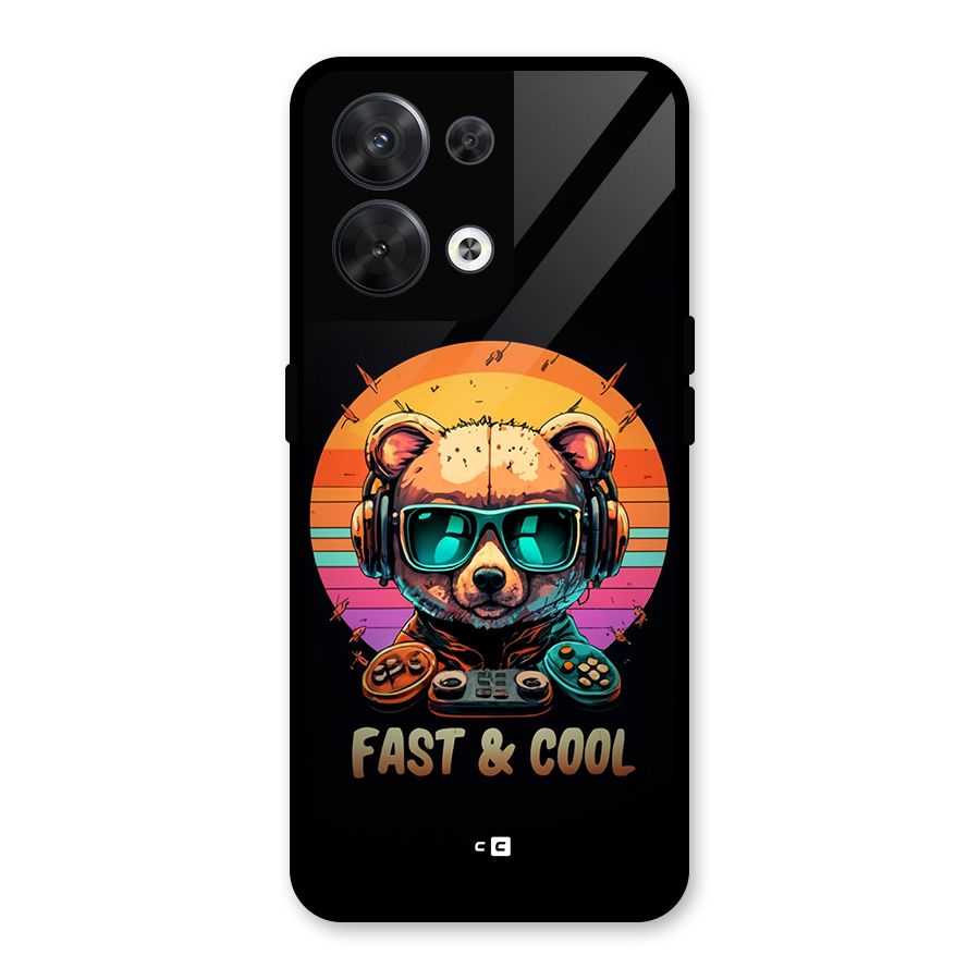 Fast And Cool Glass Back Case for Oppo Reno8 5G