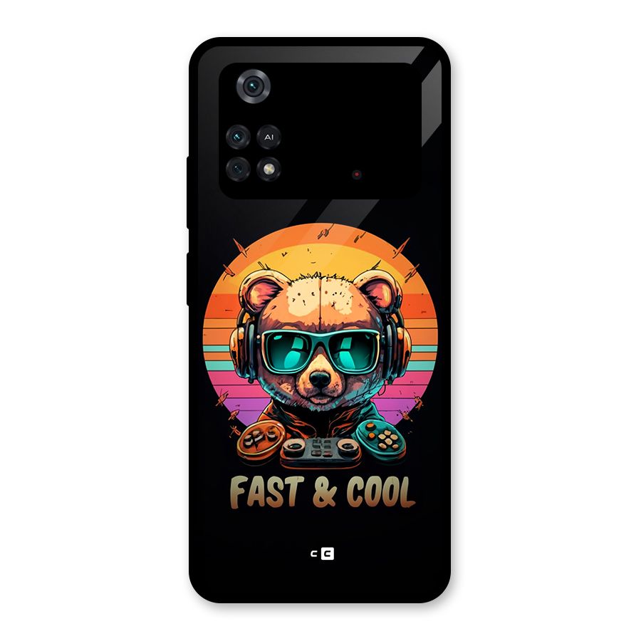 Fast And Cool Glass Back Case for Poco M4 Pro 4G
