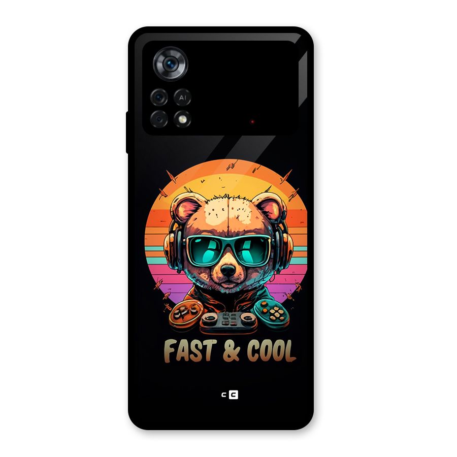Fast And Cool Glass Back Case for Poco X4 Pro 5G