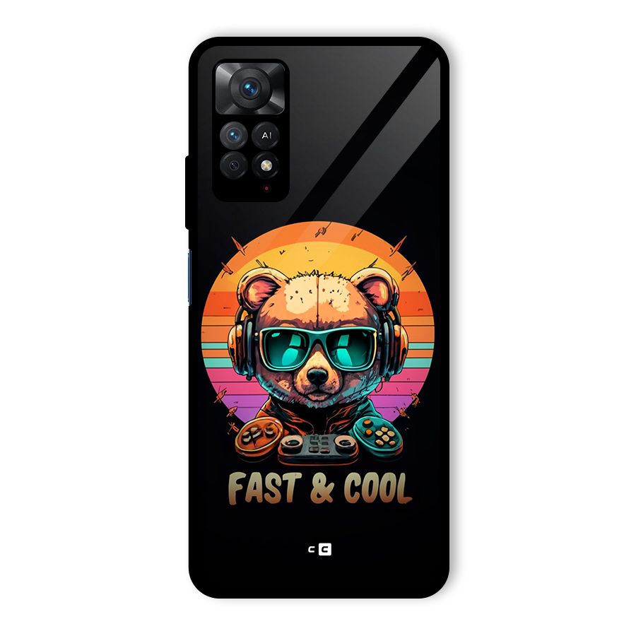 Fast And Cool Glass Back Case for Redmi Note 11 Pro