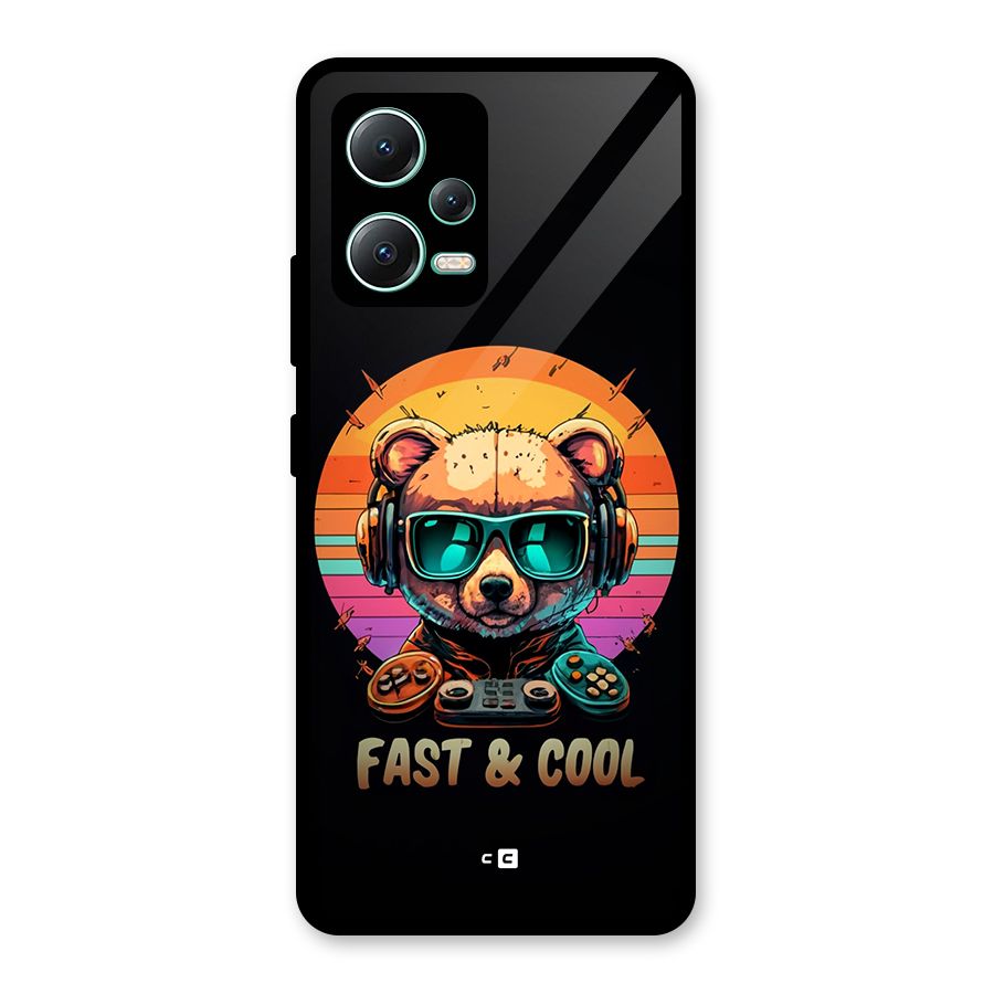 Fast And Cool Glass Back Case for Redmi Note 12 5G