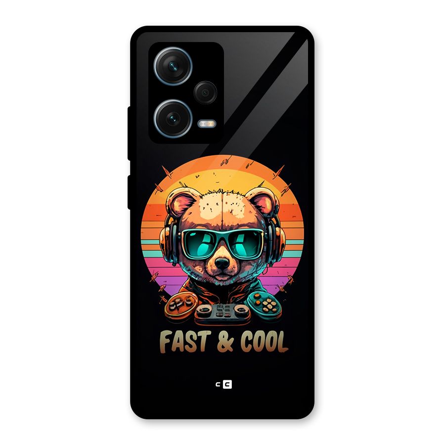 Fast And Cool Glass Back Case for Redmi Note 12 Pro Plus 5G
