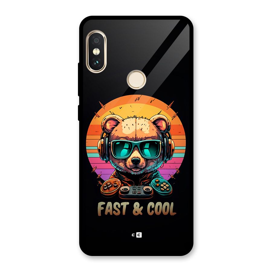 Fast And Cool Glass Back Case for Redmi Note 5 Pro