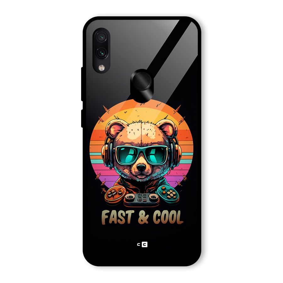 Fast And Cool Glass Back Case for Redmi Note 7 Pro