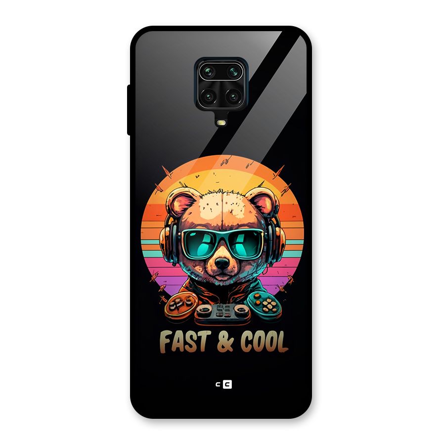 Fast And Cool Glass Back Case for Redmi Note 9 Pro