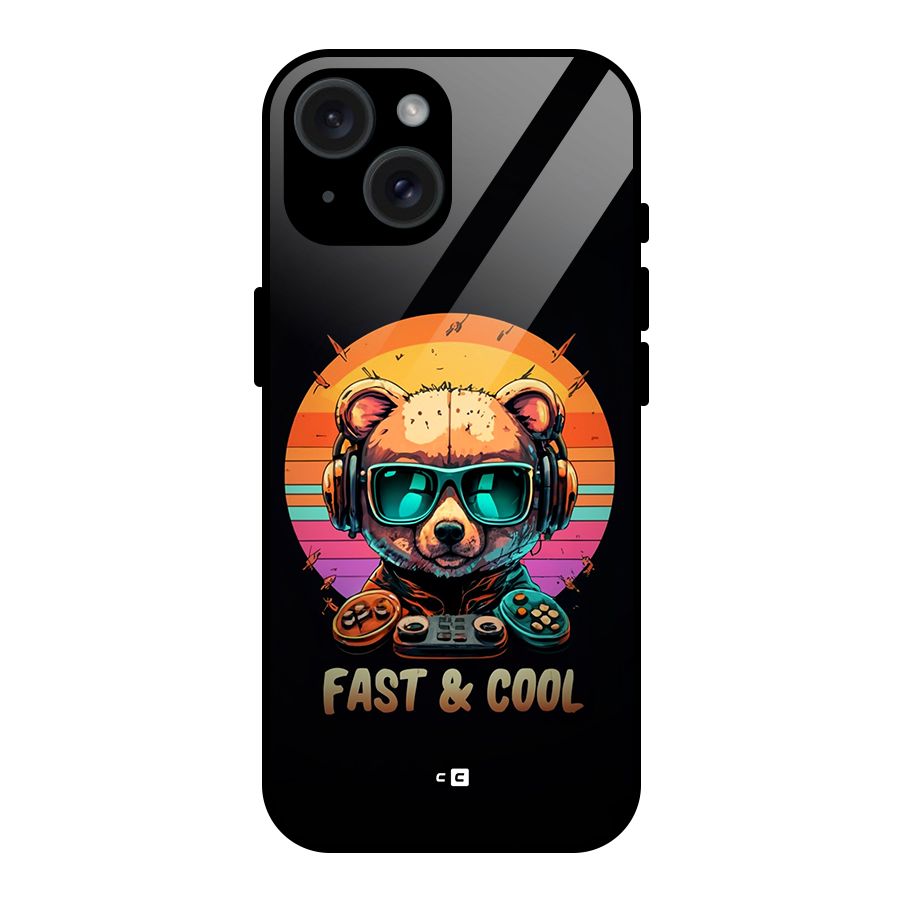 Fast And Cool Glass Back Case for iPhone 15