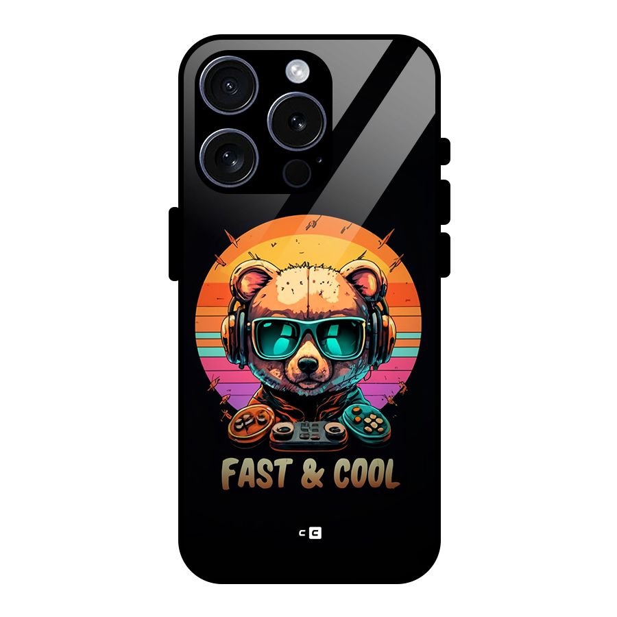 Fast And Cool Glass Back Case for iPhone 15 Pro