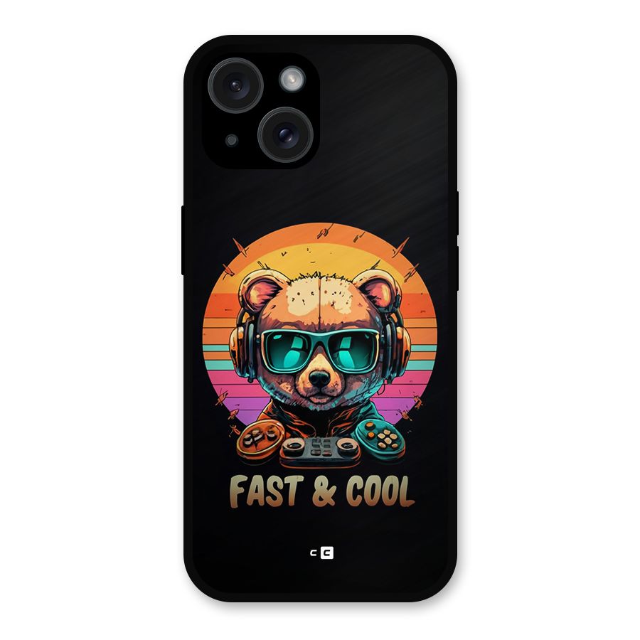 Fast And Cool Metal Back Case for iPhone 15
