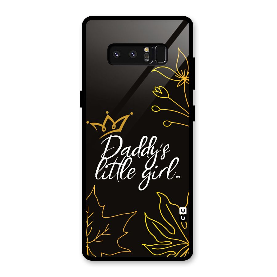 Favorite Little Girl Glass Back Case for Galaxy Note 8