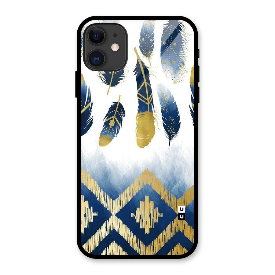 Feathers Beauty Glass Back Case for iPhone 11
