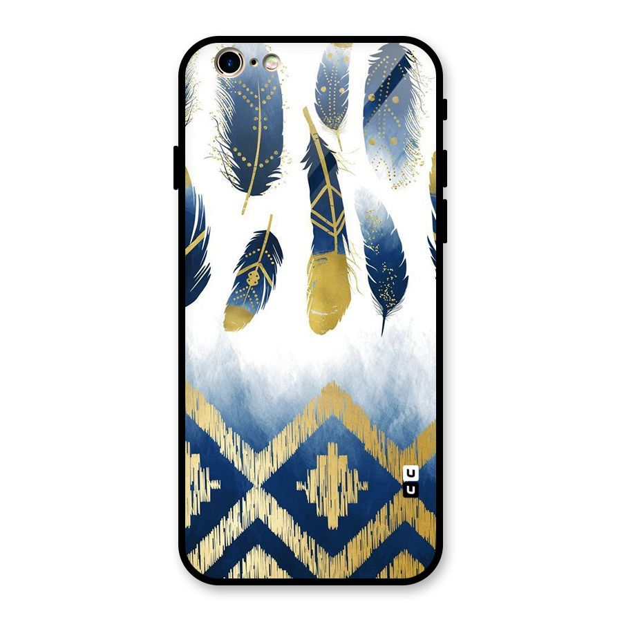 Feathers Beauty Glass Back Case for iPhone 6 6S