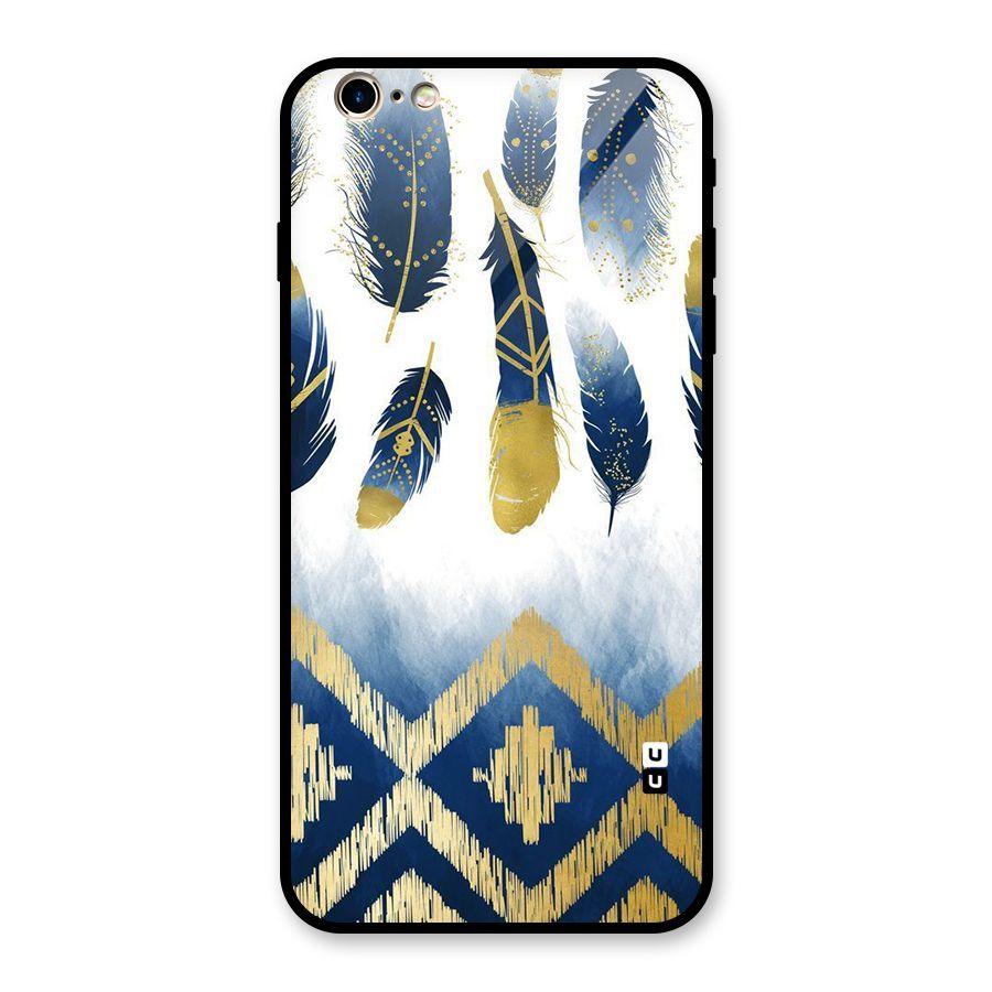 Feathers Beauty Glass Back Case for iPhone 6 Plus 6S Plus