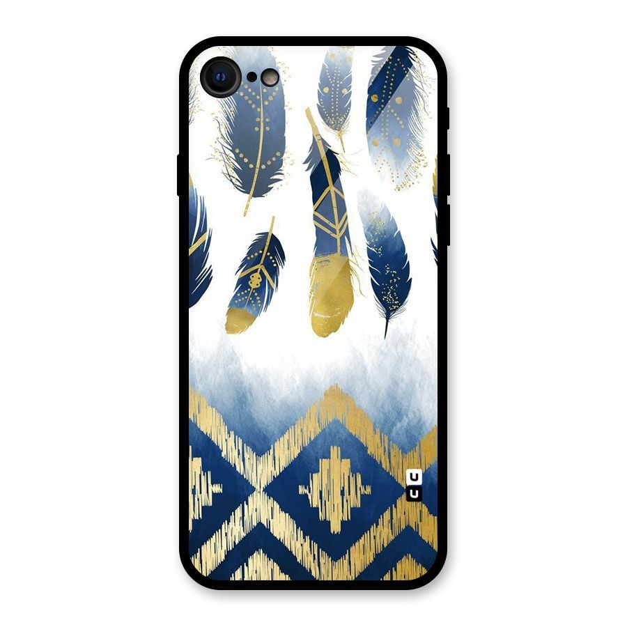 Feathers Beauty Glass Back Case for iPhone 7