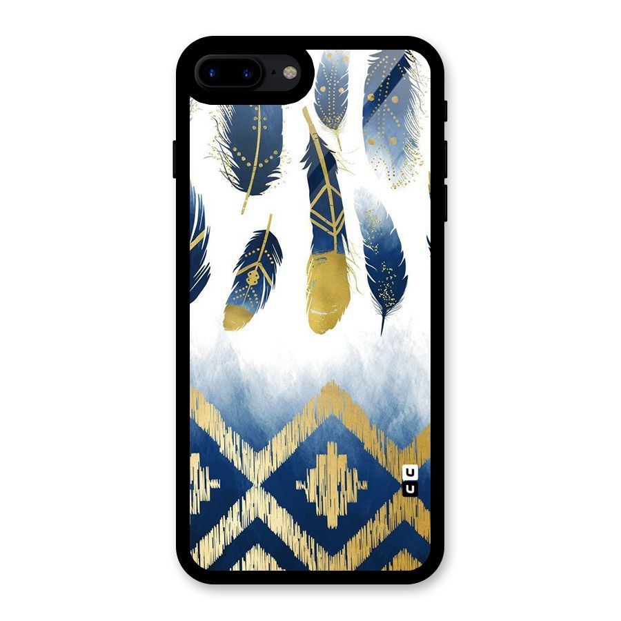 Feathers Beauty Glass Back Case for iPhone 8 Plus
