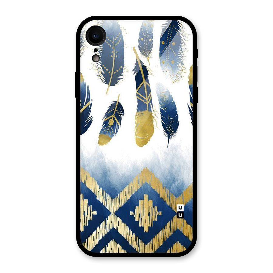Feathers Beauty Glass Back Case for iPhone XR