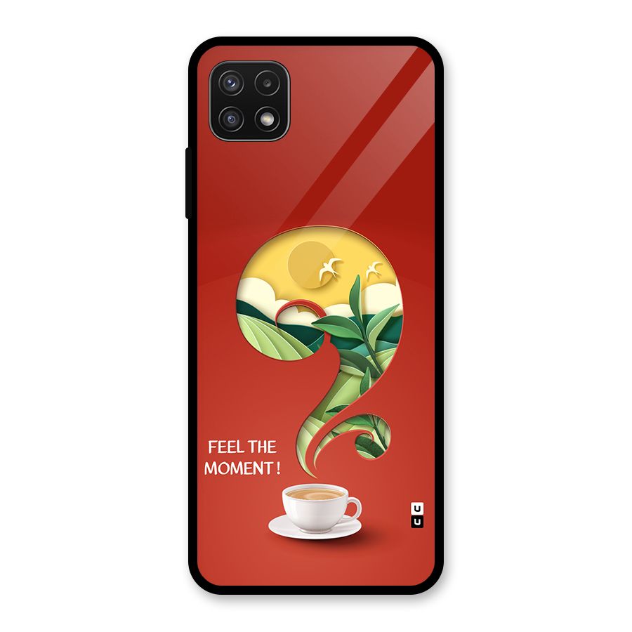 Feel The Moment Glass Back Case for Galaxy A22 5G