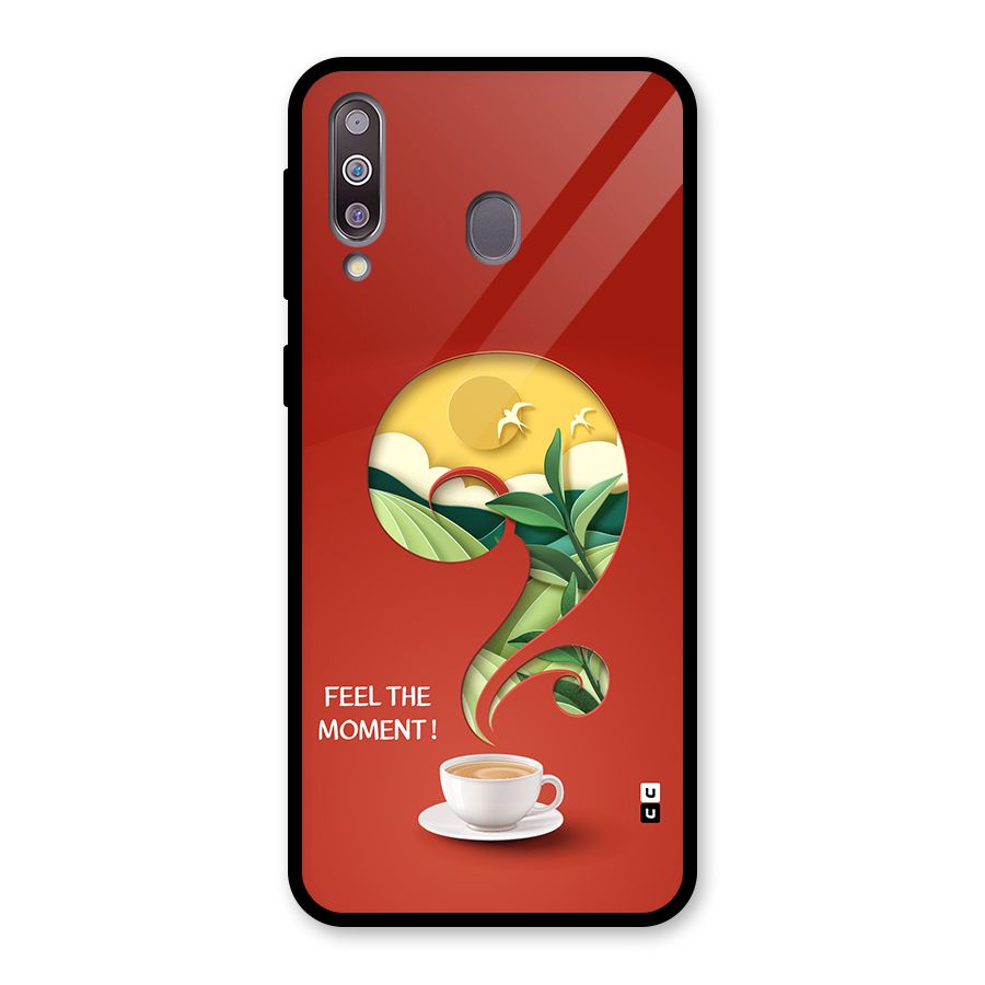 Feel The Moment Glass Back Case for Galaxy M30