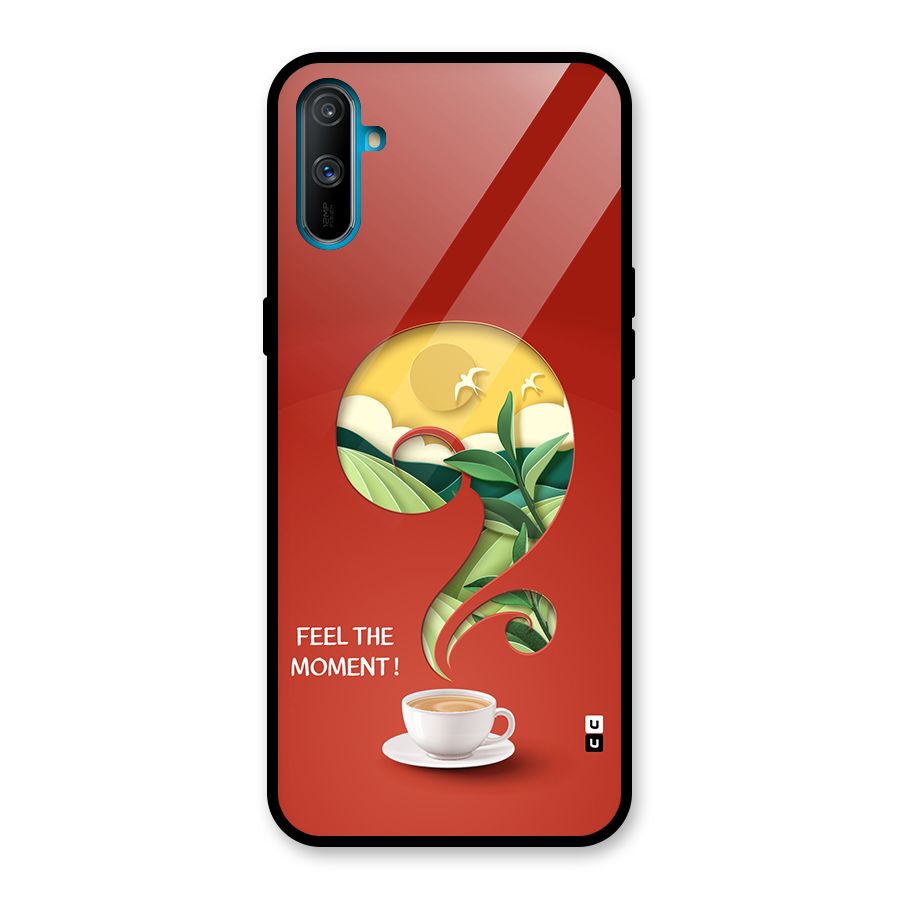 Feel The Moment Glass Back Case for Realme C3