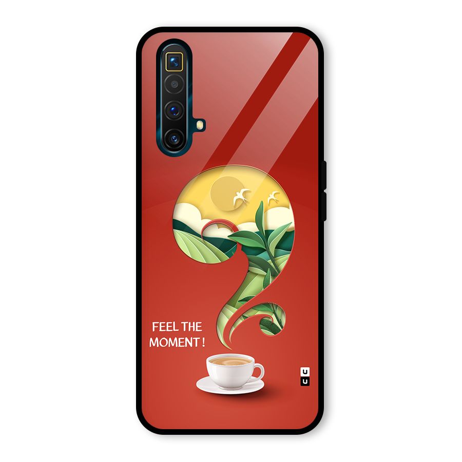 Feel The Moment Glass Back Case for Realme X3