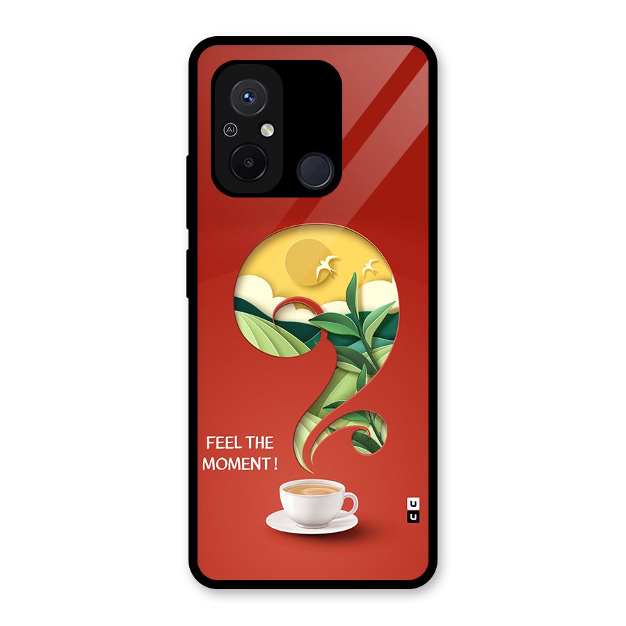Feel The Moment Glass Back Case for Redmi 12C