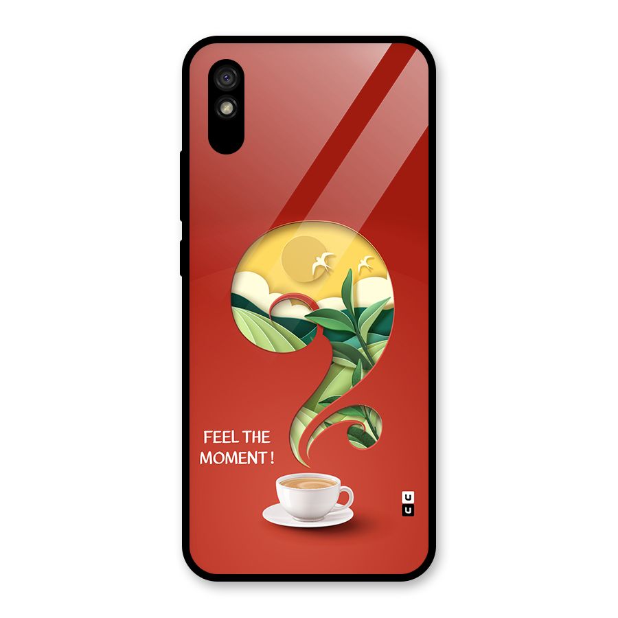 Feel The Moment Glass Back Case for Redmi 9i