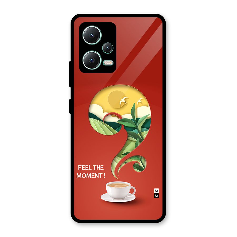 Feel The Moment Glass Back Case for Redmi Note 12 5G