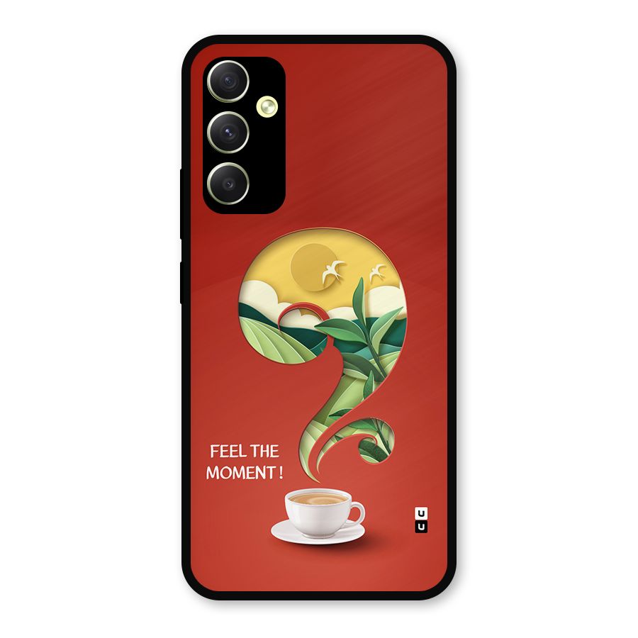 Feel The Moment Metal Back Case for Galaxy A34
