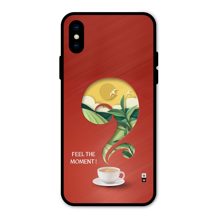 Feel The Moment Metal Back Case for iPhone XS