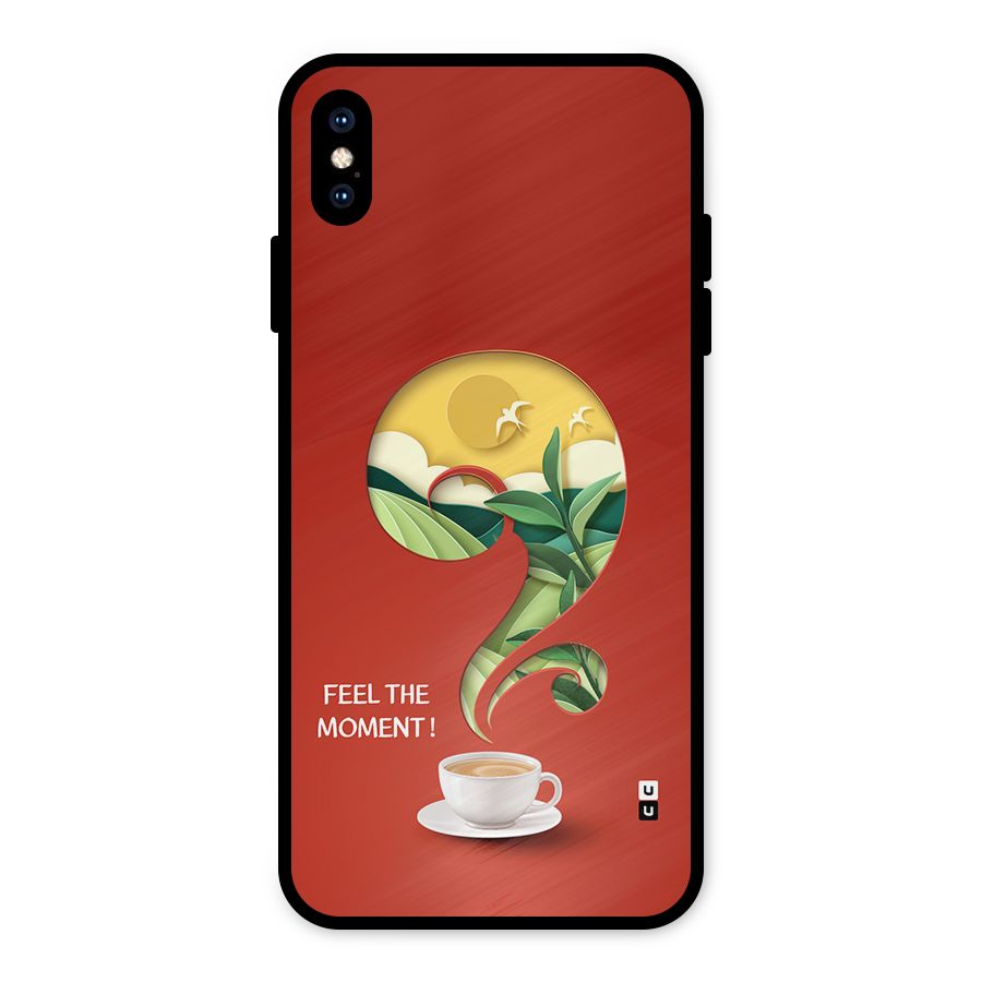 Feel The Moment Metal Back Case for iPhone XS Max
